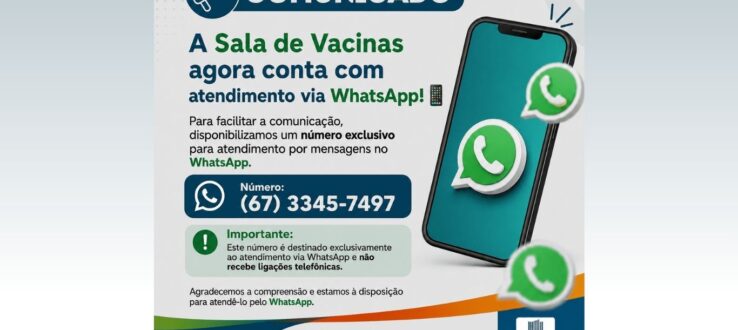 (Português do Brasil) Sala de Vacinas agora conta com atendimento via WhatsApp